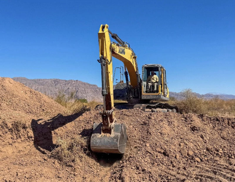 Anillaco: Iniciaron los trabajos de recuperación del estanque de agua