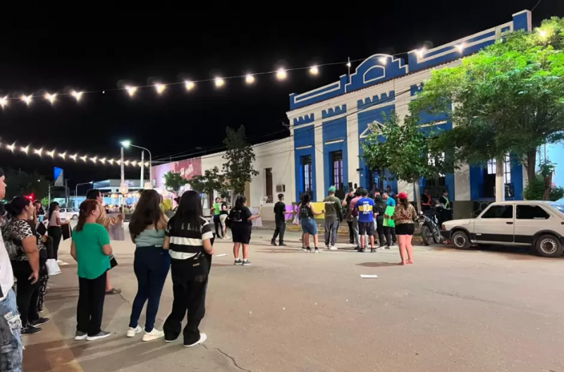 Protesta tras la liberación del imputado por la muerte de Melanie Delgado